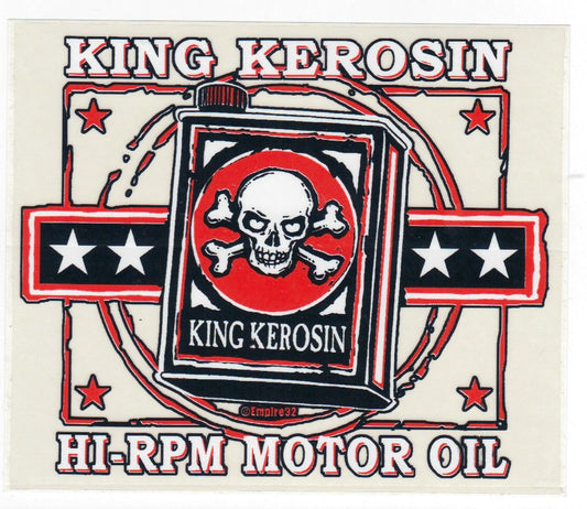 King Kerosin Aufkleber - Hi RPM Motor Oil