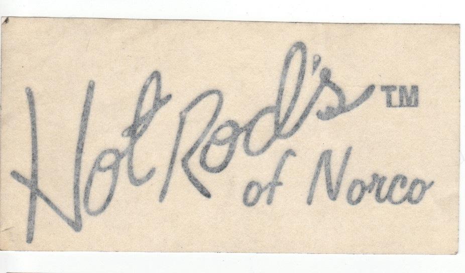 Aufkleber - Hot Rods Of Norco