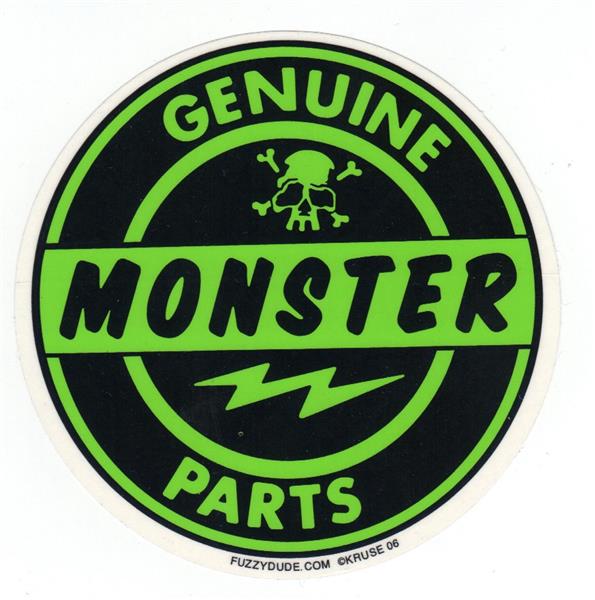 Hot Rod Aufkleber - Genuine Monster Part