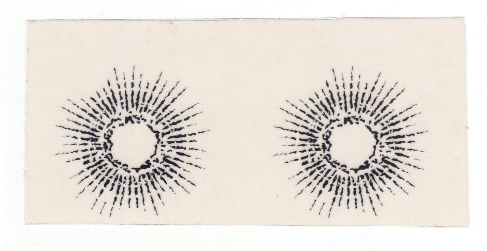 Hot Rod Aufkleber - Einschusslöcher