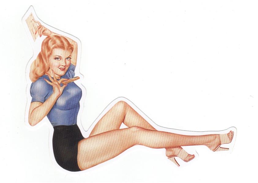 Pin Up Girl Aufkleber - Retro Pin Up 11