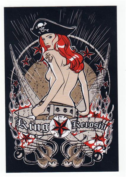 King Kerosin Aufkleber - Pirate Girl