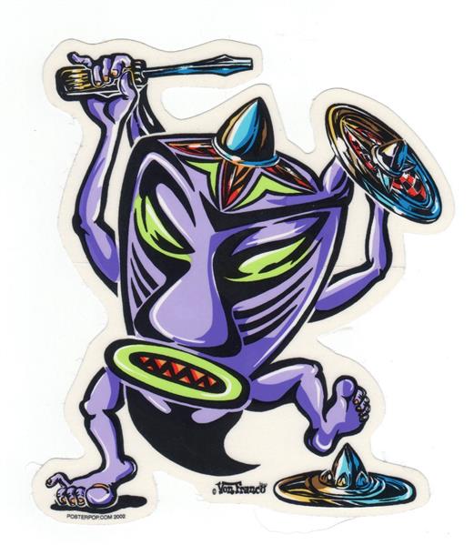 Von Franco Aufkleber - Hubcap Tiki