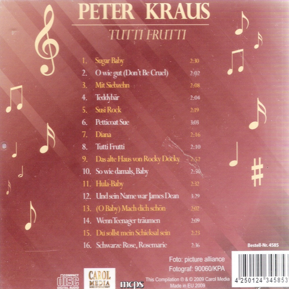 CD - Peter Kraus - Tutti Frutti
