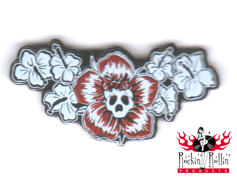 Pin - Skull Flower