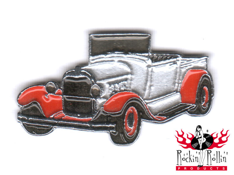 Hot Rod Pin - Oldtimer, Silber