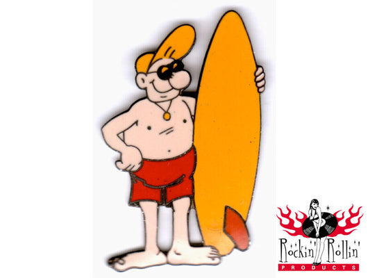 Pin - Lucien - Bademeister Mit Surfbrett