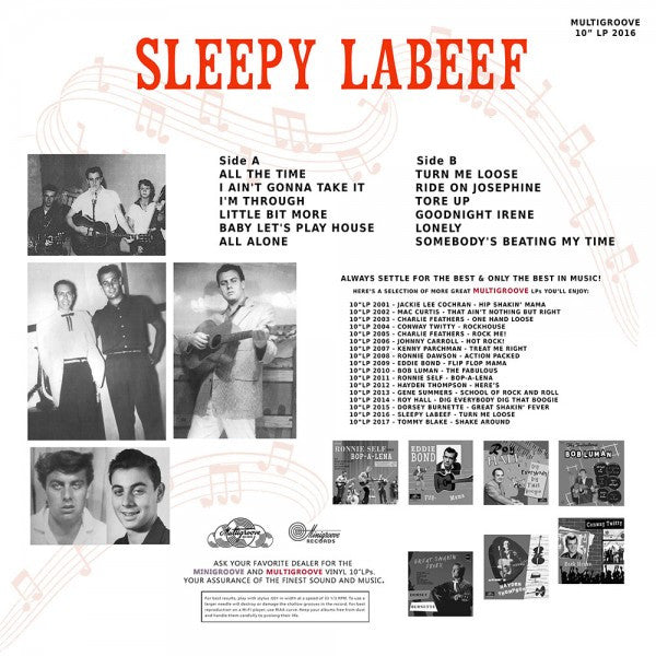 10inch - Sleepy LaBeef - Turn Me Loose