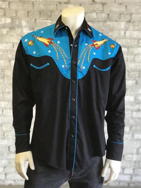 Western Shirt - Atomic Cowboy, bestickt