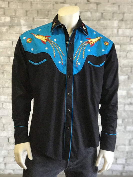 Western Shirt - Atomic Cowboy, bestickt
