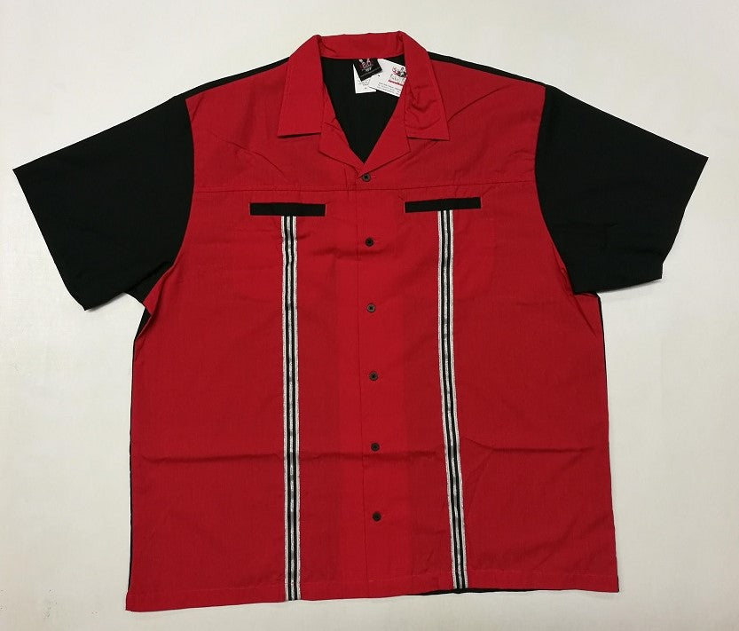 Rockaway Bowlingshirt - Rot
