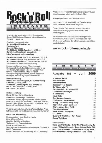 Magazin - Rock'n'Roll Musik Magazin 185