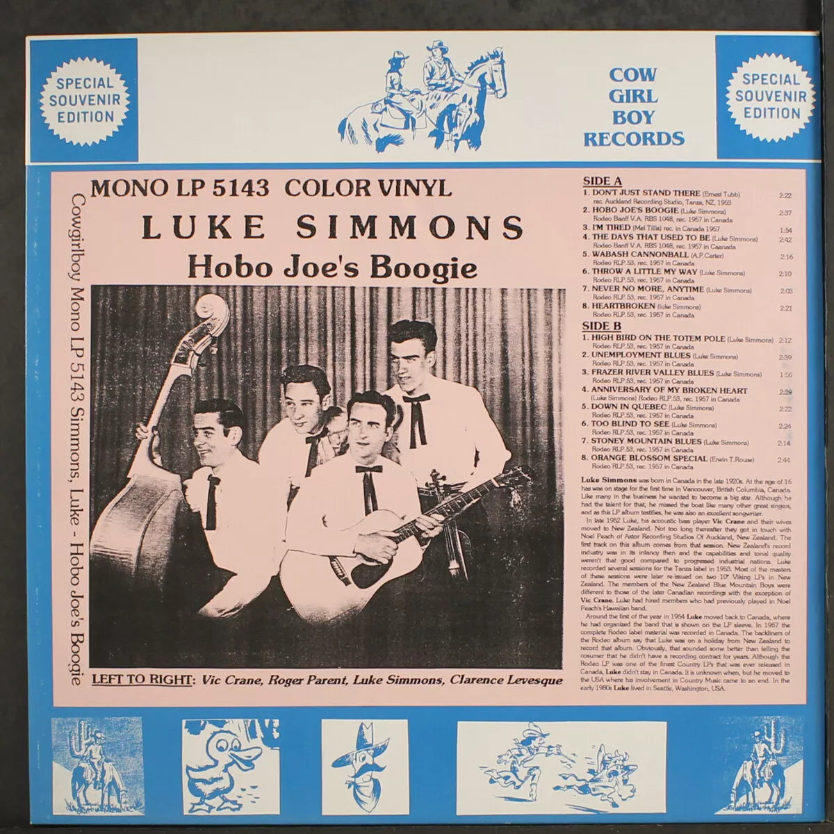LP - Luke Simmons - Hobo Joe's Boogie-Special Souvenir Edition