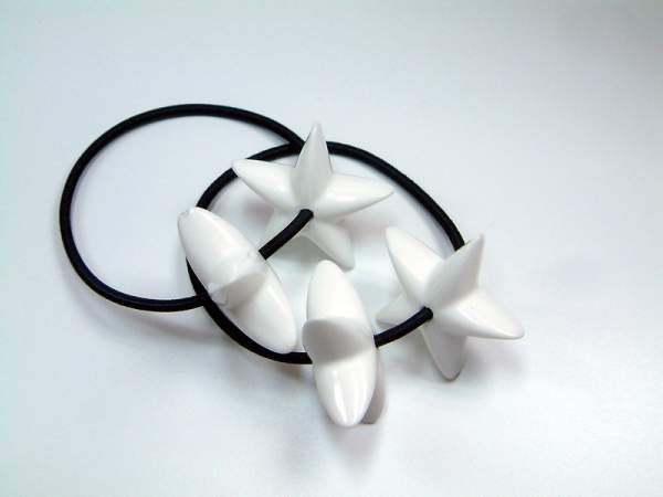 Haarband Stern - Weiß