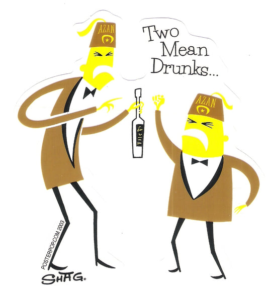 Sticker - Shag - Two Mean Drunks