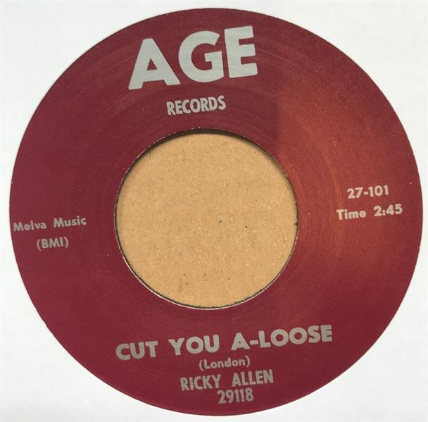 Single - VA - Ricky Allen - Cut You A Loose / Junior Wells - Cha Cha Cha In Blue