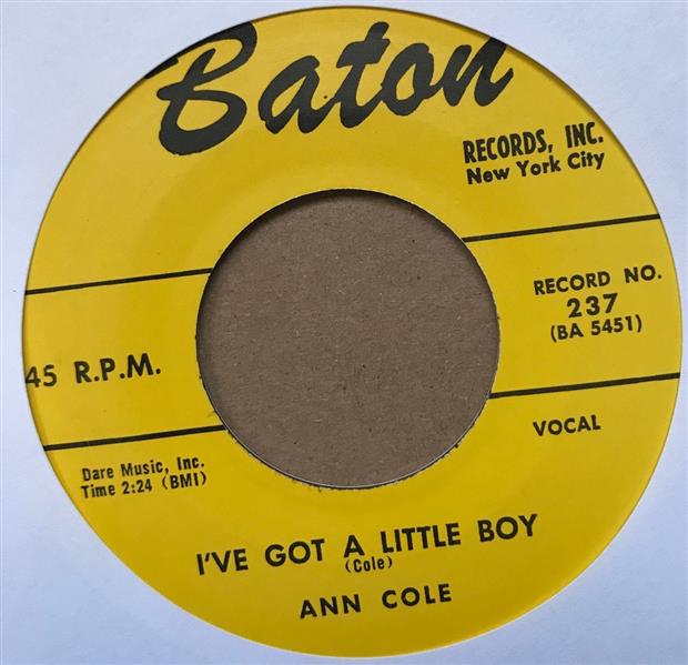 Single - Ann Cole - Got My Mojo Working , I've Got A Little Boy