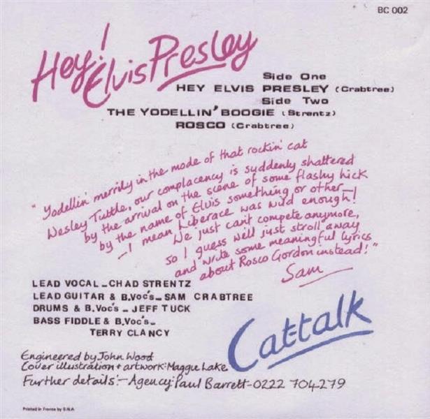 Single - Cat-Talk - Hey Elvis Presley Yoddellin'boogie, Rosco