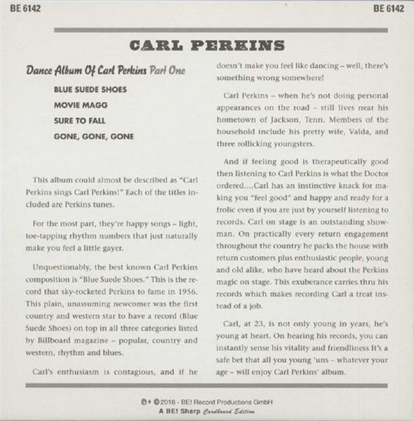 Single - Carl Perkins - Dance Album Of... TVol. 1 - Red Vinyl