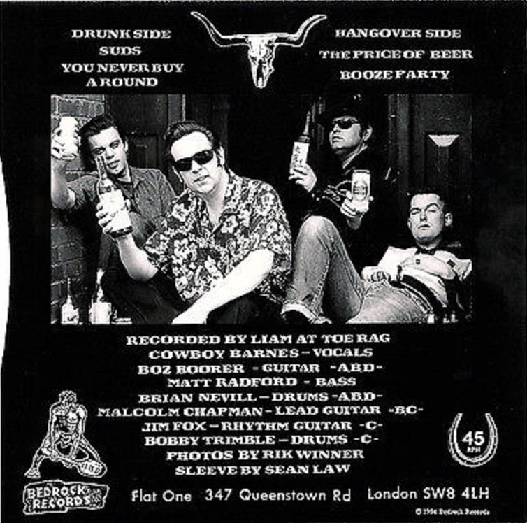 Single - Cowboy Barnes & His drinking buddies - Barnes Is A Beerslinger