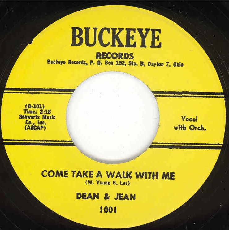 Single - Dean & Jean - Oh Yeah , Come Take A Walk With Me