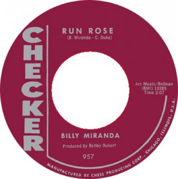 Single - Billy Miranda - Run Rose, Go Ahead