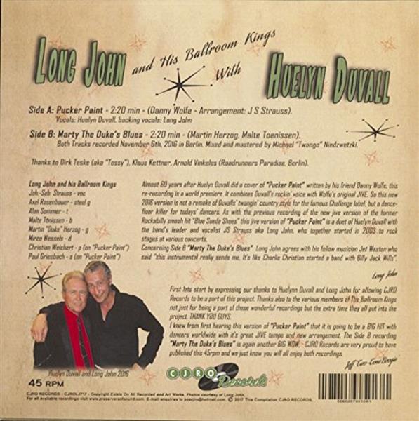 Single - Long John & his Ballroom Kings with Huelyn Duvall - Two Stonkin' Floor Fillers