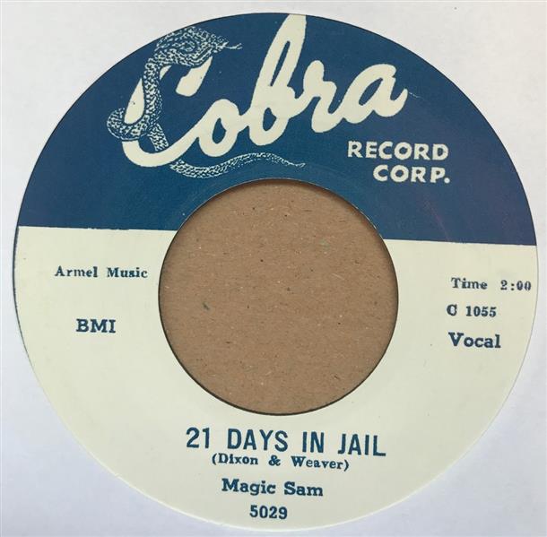 Single - Magic Sam - 21 Days In Jail / Easy Baby