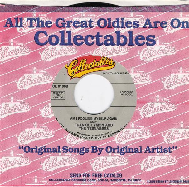 Single - Frankie Lymon & Teenagers - Love Is A Clown , Am I Fooling Myself Again