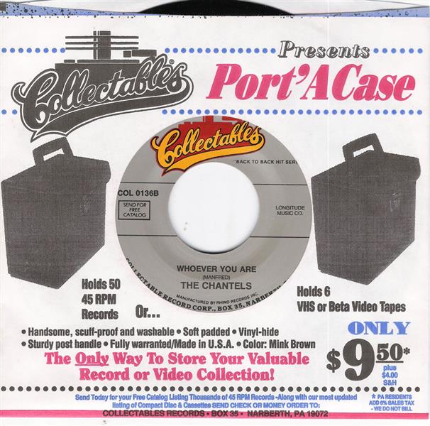 Single - Chantels - Every Night , Whoever You Are