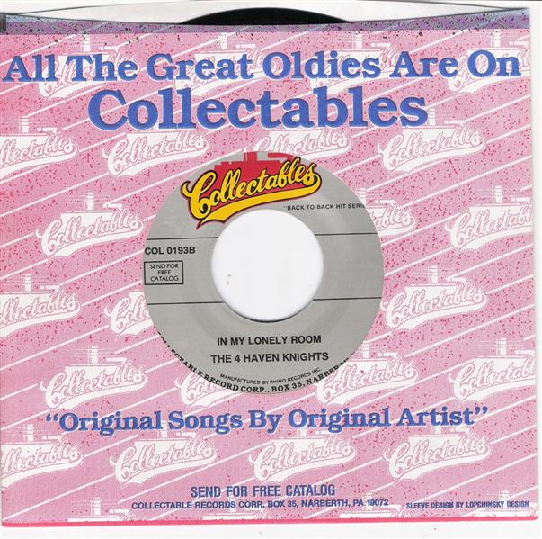 Single - Blue Notes - If You Love Me , In My Lonely Room- The 4 Haven Knights