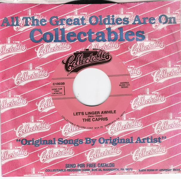 Single - Capris - It's A Miracle , Let's Linger Awhile