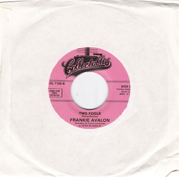 Single - Frankie Avalon - Just Ask Your Heart , Two Fools