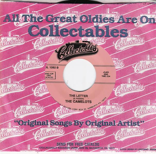 Single - Camelots - Don't Leave Me Baby, The Letter