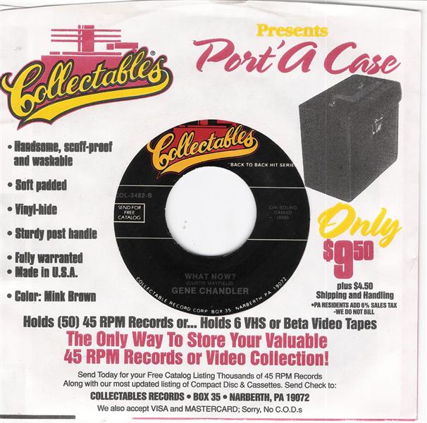 Single - Gene Chandler - Rainbow '65, What Now?