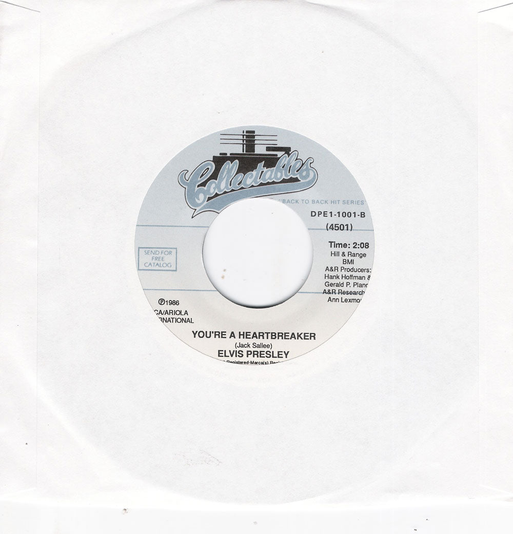 Single - Elvis Presley - Milkcow Blues , You're A Heartbreaker