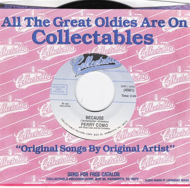Single - Perry Como - Prisoner Of Love , Because