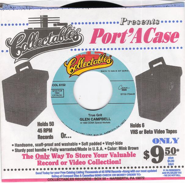 Single - Glen Campbell - Dreams Of The Everyday Housewife , True Grit