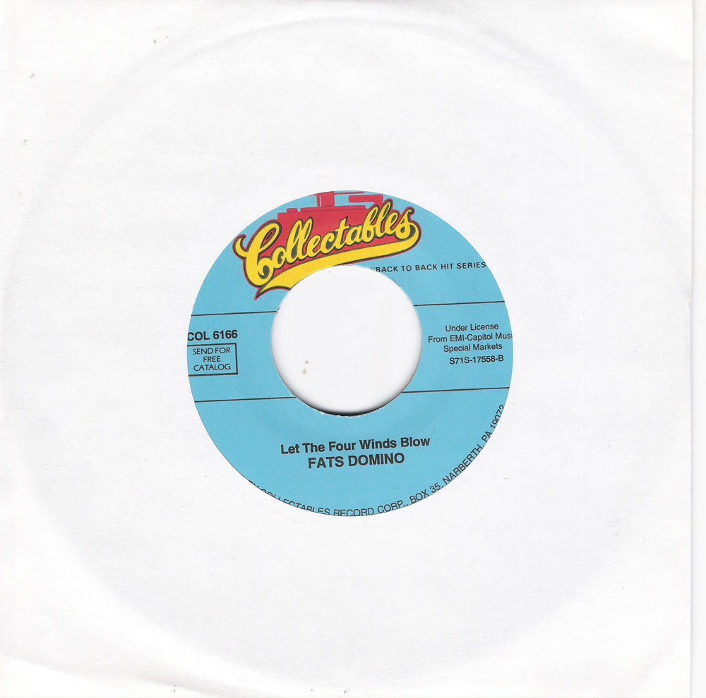 Single - Fats Domino - Three Nights A Week , Let The Four Winds Blow