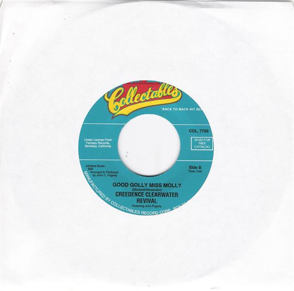 Single - Creedence Cleerwater Revival - I Heard It Through The Grapevine , Good Golly