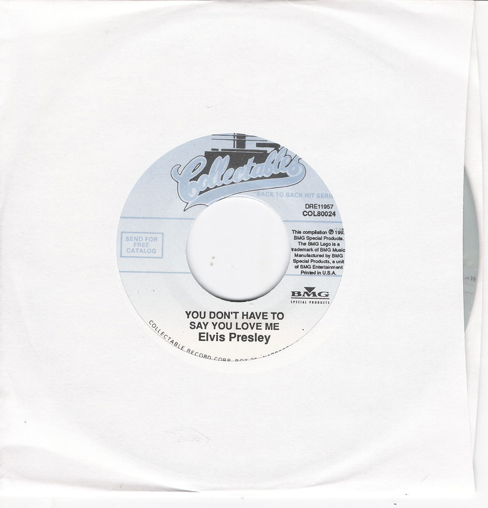 Single - Elvis Presley - Patch It Up , You Don't Have To Say You Love Me