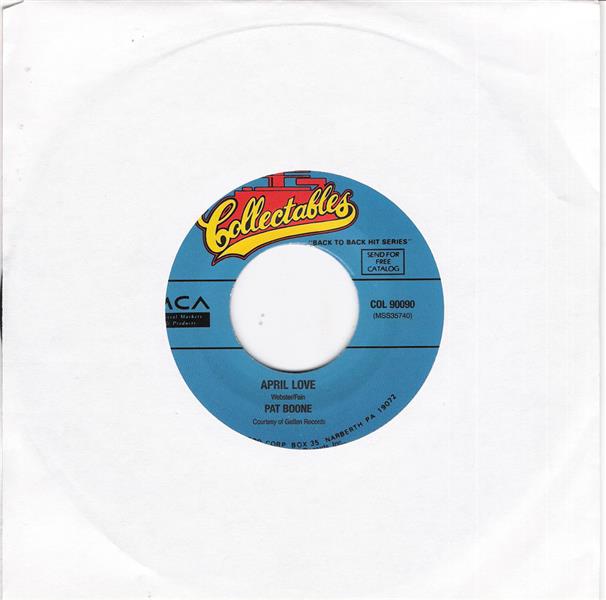 Single - Pat Boone - Don't Forbid Me , April Love