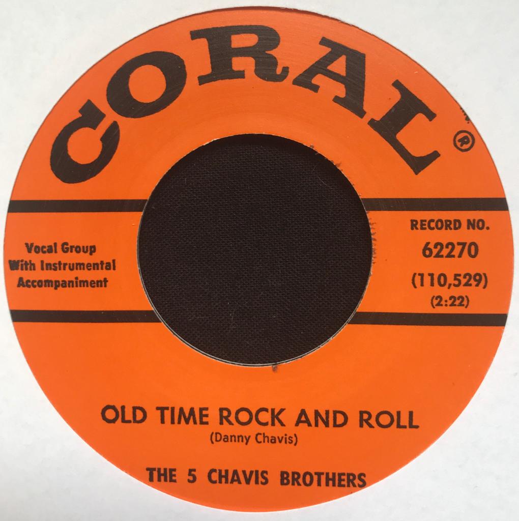Single - 5 Chavis Bros. - Baby Don't Leave Me, Old time Rock'n'Roll