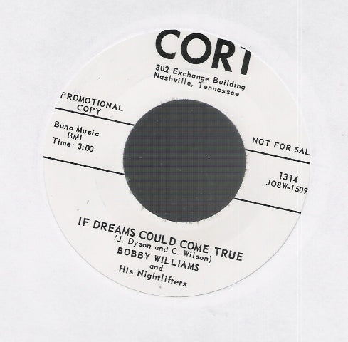 Single - Bobby Williams - Tarzan, If Dreams Could Come True