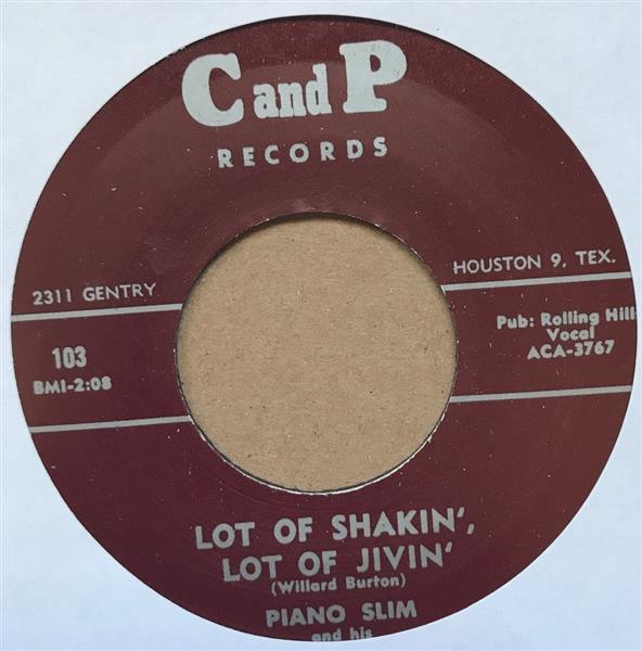 Single - Piano Slim - Lot Of Shakin’ Lot Of Jivin / Key Jammer