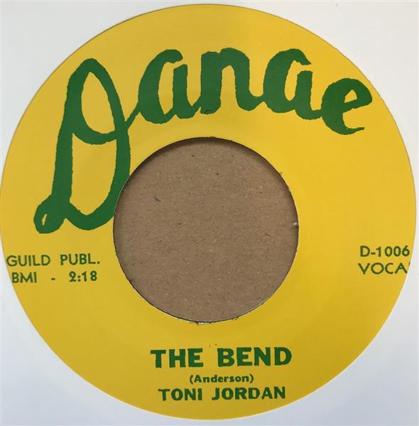 Single - Toni Jordan - The Bend / I Can't Forget