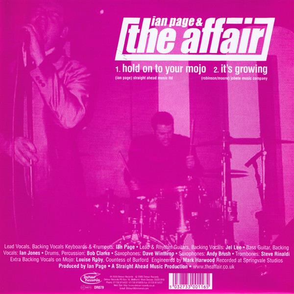 Single - Ian Page & The Affair - Hold On To Your Mojo