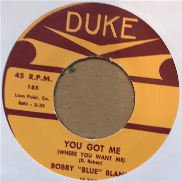 Single - Bobby Bland - You Got Me Where You Want Me/Loan A Helping Hand