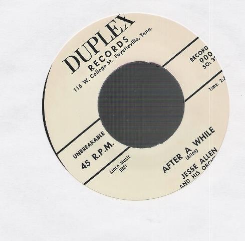Single - Jesse Allen - Love You Baby, After A While