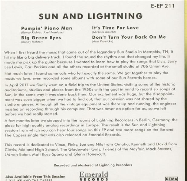 Single - Sun & Lightning - Sun & Lighning Sessions